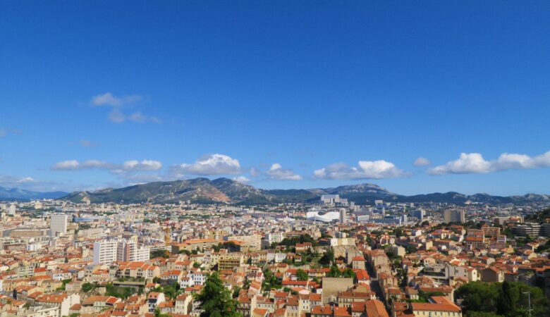 Marseille Landscape View from Cathedral