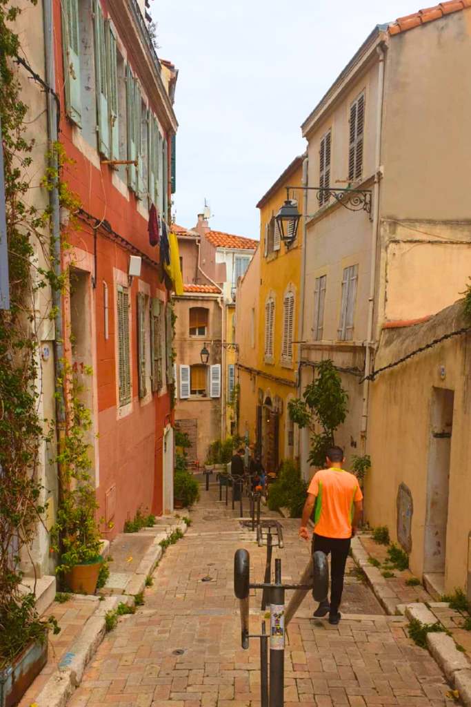 Colourful neighbourhood in Marseille, France