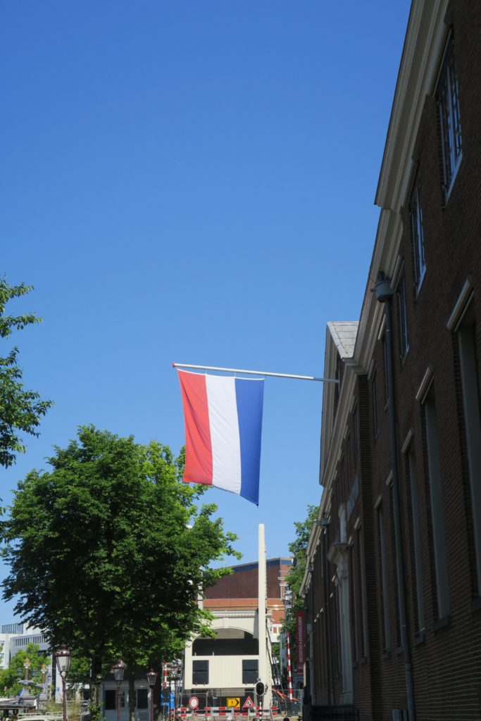 The Netherland's red, white and blue flag 